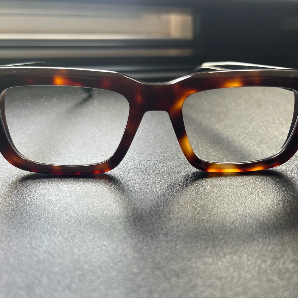Tortoiseshell Rectangular Unisex Eyewear Frames - Brown